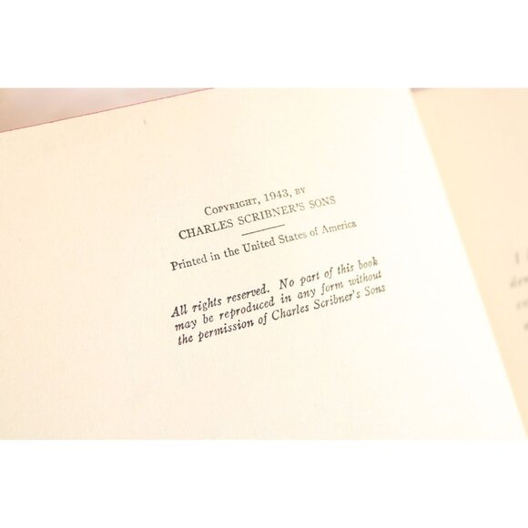 Vintage 1940s Book, " The Fifth Seal" by Mark Aldanov Published Charles Scribner - Picture 5 of 10